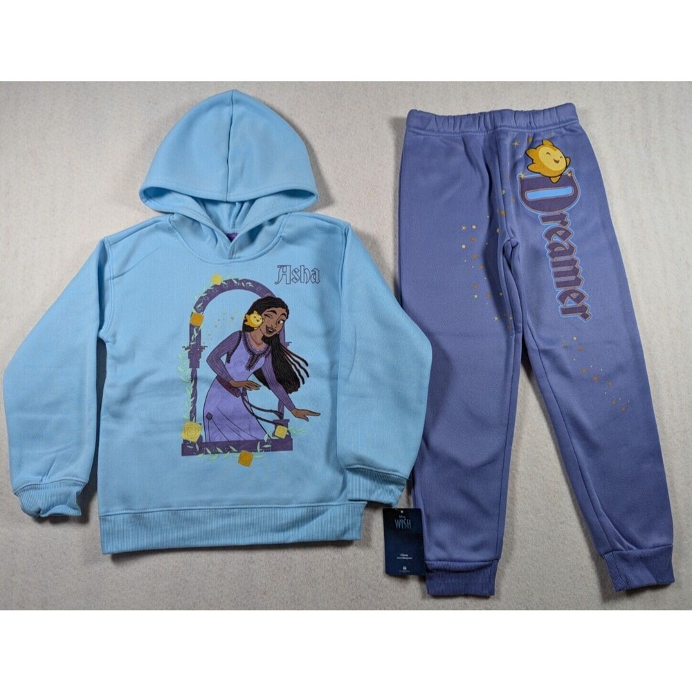Disney Wish - Asha - Blue Sweatshirt & Pants - Youth - Size 6X - Picture 2 of 14